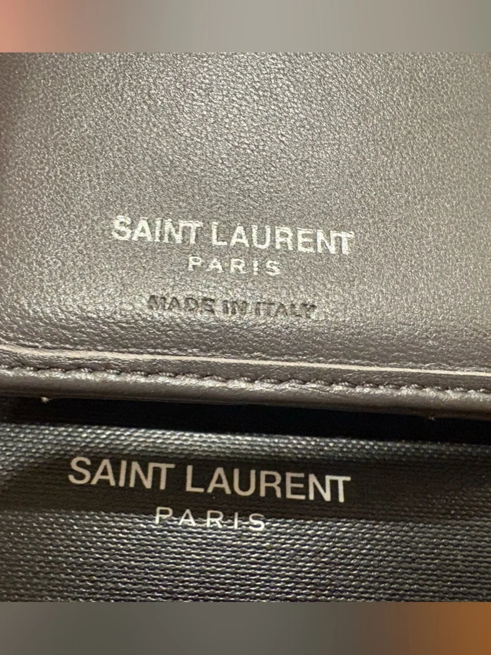 Saint Laurent Paris YSL Logo Bifold Wallet with Stitching